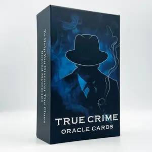 True Crime Oracle Deck, 80pcs/box Tarot Cards for Beginners, Party Game Cards Divination Tarot Cards, Psychological Cards, Boxed Tarot Cards for Friends Family Party