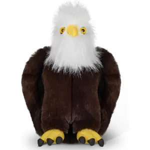 Plush Bald Eagle Golf Driver Headcover Durable Animal Golf Club Protector for 460CC Drivers for Men Women Christmas Gift
