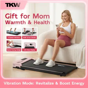 TKW Easy Storage Walking Vibration Pad P1,Vibration,Vibrating Plate, Remote Control Lightweight Under Desk Treadmills For Home & Office,Servo Motor Technology, 4 in 1 Portable Walking Pad Treadmill,Adjustable Incline, 300lbsWeight Capacity