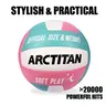 Official Size 5 Soft-Touch PU Leather Volleyball - Volleyball Equipment, Sports Ball, 260-280g Waterproof Training Ball with Pump, Beginner-Friendly for Children, Boosts Flexibility & Softness for Optimum Indoor/Outdoor Play