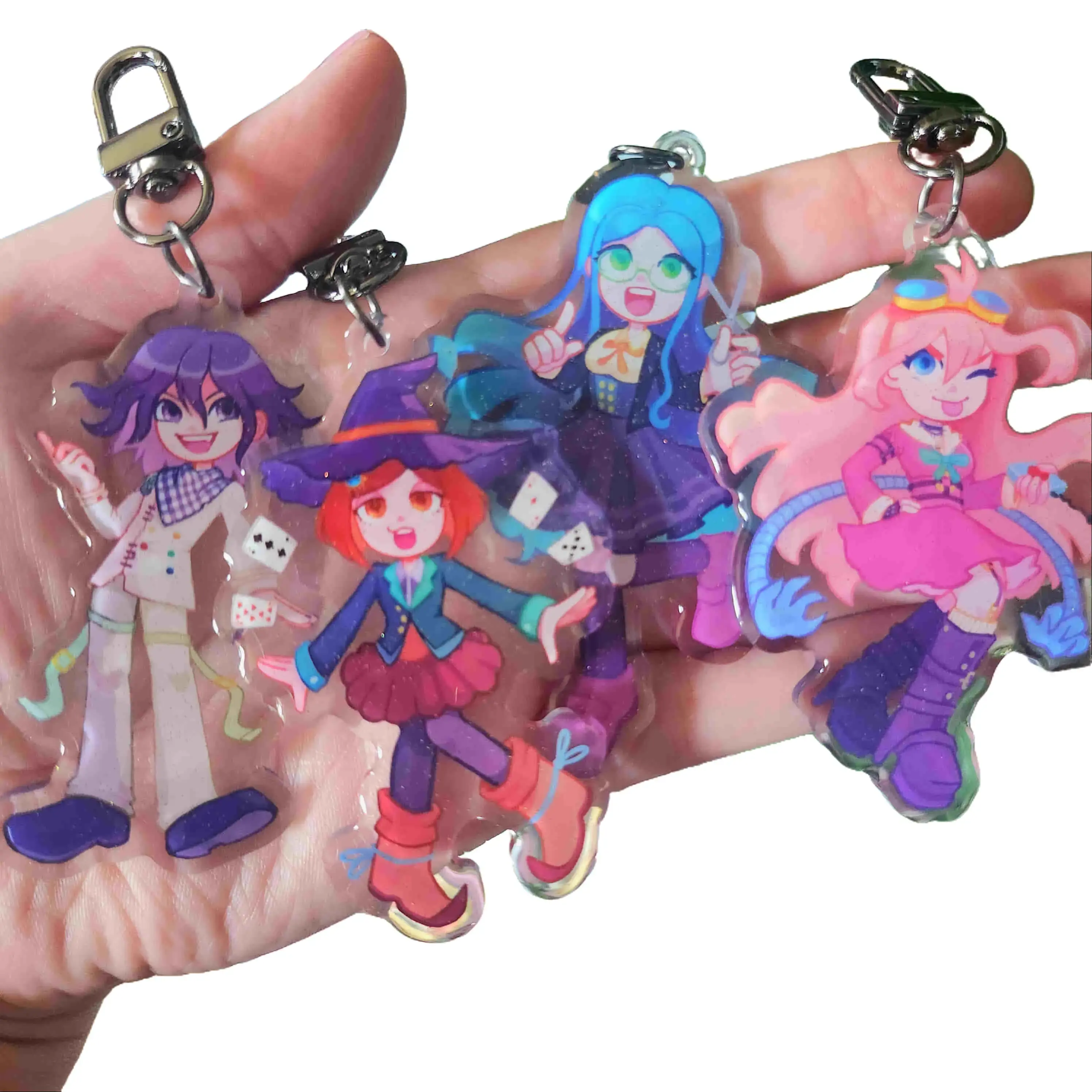Danganronpa v3 Acrylic Glitter Keychains