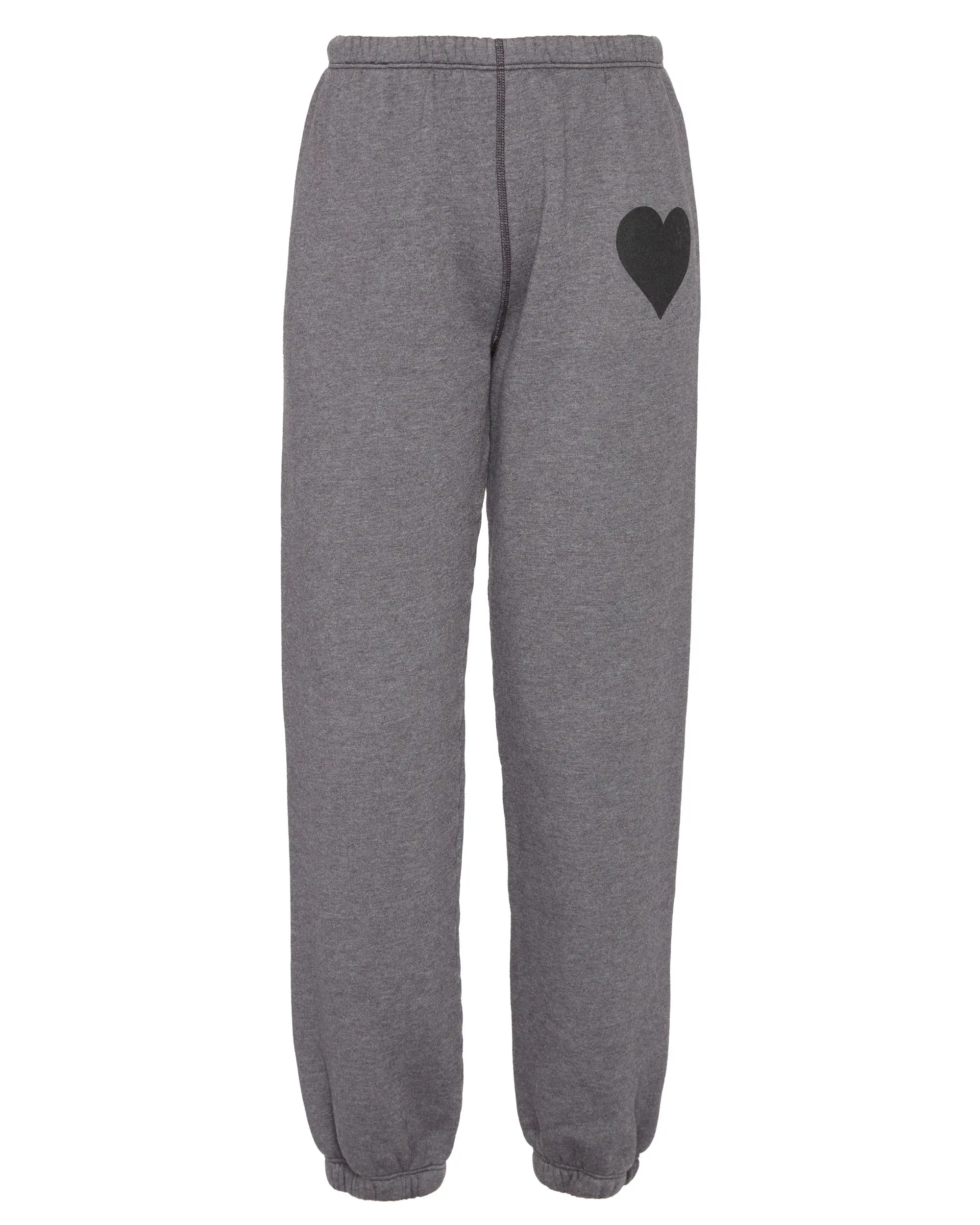 Heart Sweatpants in Charcoal