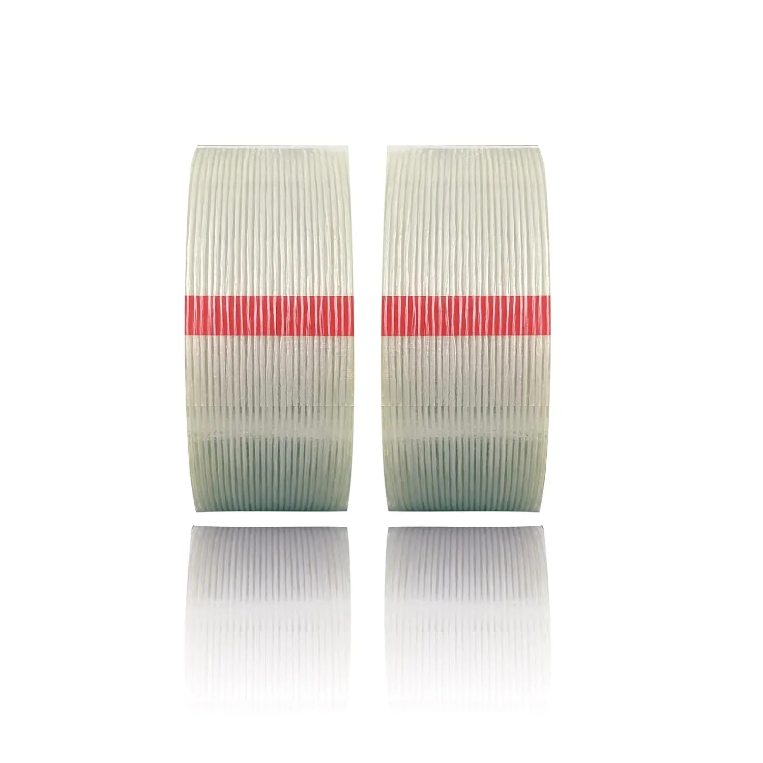 Filament Strapping Tape 2 inch x 35Yds, 2 Pack Heavy Duty Transparent Reinforced Fiberglass Packing Tape