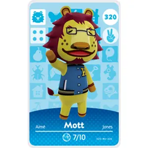 Mott - Villager NFC Card for Animal Crossing New Horizons Amiibo
