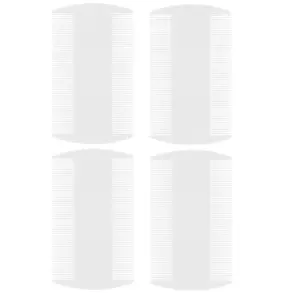4 Pcs Lice Combs, Flea Combs, Double Sided Headlice Combs, Headlice Treatment for Dogs, Cats (White)