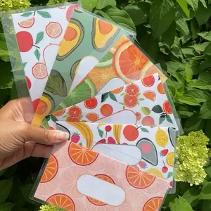Handmade Laminated Reusable Budgeting Envelope Bundle, 6-Envelope Set for Office Stationery & Postal Supplies Needs, Six Envelopes