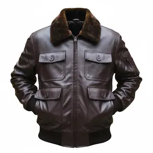 Men's Chocolate Brown AVIATOR Jacket
