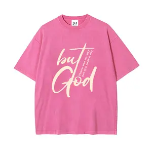 But God Oversized Washed Oversized T-Shirt | Christian Faith-Inspired Casual Tee Christian Gift