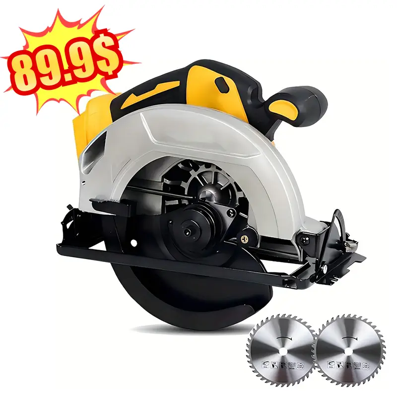 Cordless Circular Saw Compatible with for DEWALT 20V MAX Battery, 7-1/4 Inch Brushless Electric Circular Saw, 0-50 Degree Bevel Capability, Lightweigh