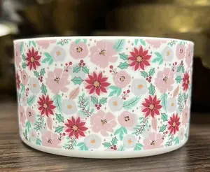 Christmas Blooms Silicone Boot Bumper Sleeve stanley tumbleraccessories tumbler accessories