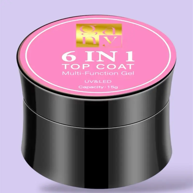 GANY 6 In 1 Top Coat Gel UV LED Multifunction Nail Gel 15g