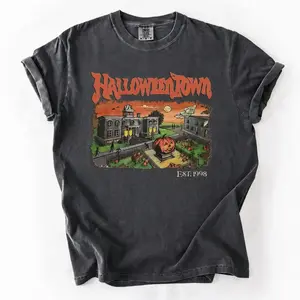 Vintage Comfort Colors Halloween Town Est. 1988 T-Shirt, Halloweentown University Tee, Retro Halloween Graphic T-Shirt, Cozy Fall Season Shirt, Spooky Movie Inspired Apparel