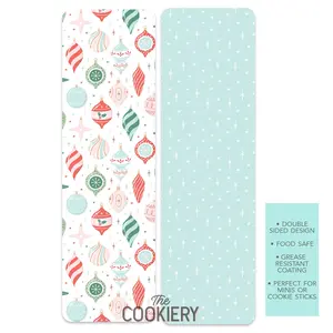 GREEN ORNAMENTS GREASE-RESISTANT FOOD SAFE COOKIE CARD BACKERS