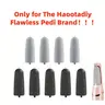 9Pcs(4 Regular & 5 Extra Coarse) Haootadiy Flawless Pedi Replacement Heads - 4+5 Grit Exfoliate Pedicure Care Tool, 2.34in Plastic Callus Remover, Washable Reusable Quartz Sand Foot Grinder, Easy-Install Daily Home Improvement Accessory (Machine Excluded)