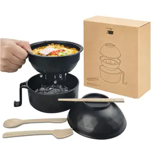 Ramen Bowl Set with Chopsticks Spoon & Phone Holder,Microwave Noodle Bowl,College Dorm Room Essentials for Girls,Essentials Thanksgiving,Value Pack Valentine's Day,gift Set Stock Up