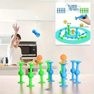 16 Piece IC Dart Suction Cup Throwing Set, Including 8 Dart Heads and 8 Dart Like Arrows - Strong Suction/refrigerator/whiteboard - Indoor/outdoor Party Games, Team Building, Family Competitions - Non Penetrating Darts, Darts Sets