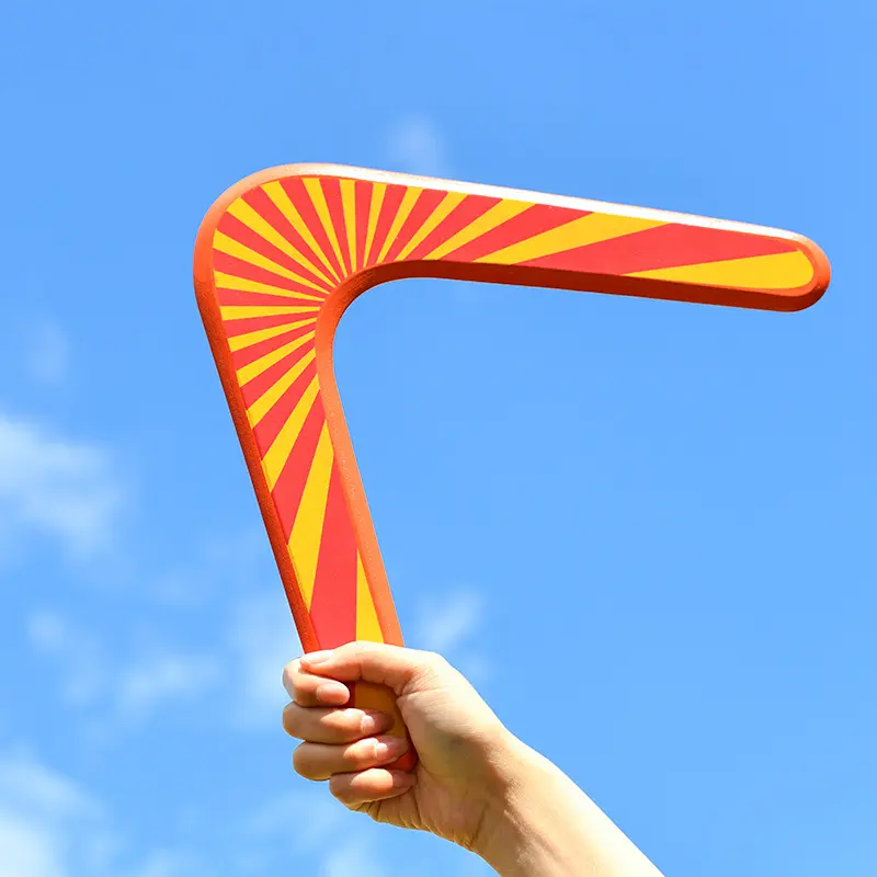 Children's Wooden Boomerang, V-shaped Returning Boomerang, Flying Disc, Outdoor Sports Flying Saucer Toy