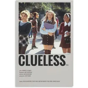 Teen Comedy Movies Clueless 90s Classic Retro Movie Art Poster (16) Canvas Art Poster And Wall Art Picture Print Modern Family Bedroom Decor Posters