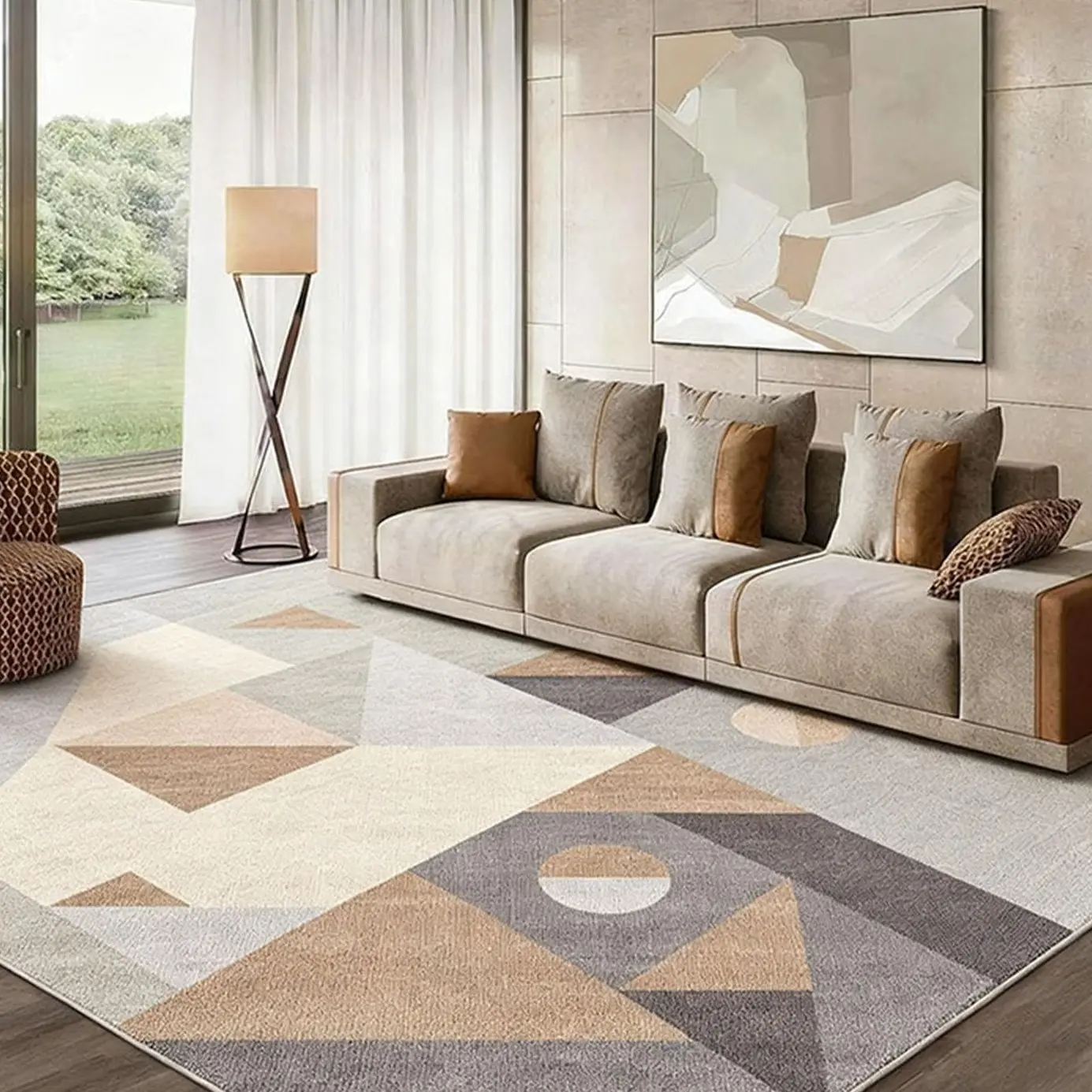 【Summer wins】MUGORN Washable 5x7 Area Rug, Soft Low Pile Decorative Rug, Non-Slip Printed Machine Washable Carpet for Bedroom, Living Room, Decorative Area Rug, Low Pile Rugs,summerwins