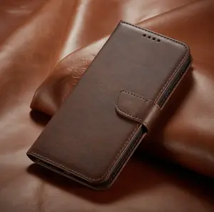 Leather Magnetic Flip Wallet Case For iPhone 17 16 15 14 Plus 13 12 Pro Max Air Premium PU Leather with 3 Card Slots & Cash Compartment