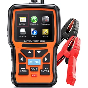 BT301 12V   Tester, Automotive  Analyzer Load Tester, 100-2000CCA Digital Cranking  System Alternator Checker for Marine  Boat SUVs, BT100 Upgrade Version