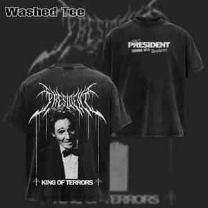 Vintage President band merch T-Shirt & Hoodie , Washed Oversized T-Shirt , Rock Band Shirt, Retro Music Tee, Rock Music Lover Shirt, Vintage Band Shirts Casual Fabric Fit Top , Top Men's and Women's Clothing
