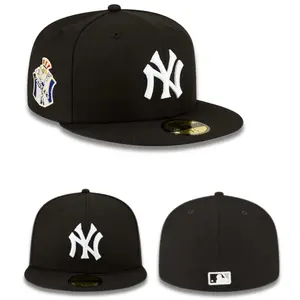 New Era MLB NY Yankees 59FIFTY Fitted Baseball Hat – Dark Brown Gorras De Béisbol, White Wheat Embroidery, Premium Urban Streetwear Cap