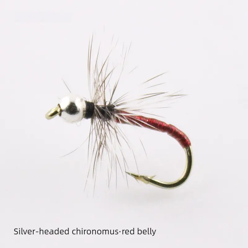 Silver headed Chironomid Red bellied [Single Hook