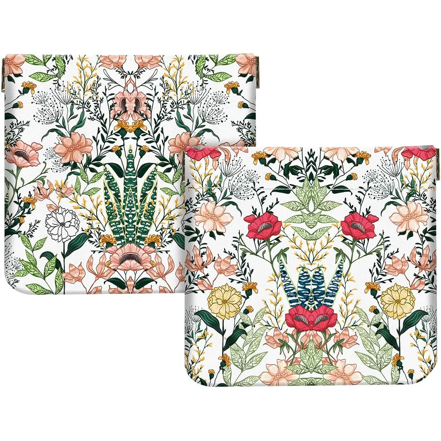 Red and pink flowers