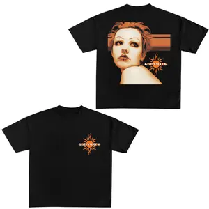 Comfort Colors Godsmack Vintage Girl Graphic T-Shirt 2-Sided Rock Band Edgy Men's Tops Streetwear Gift