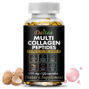 Daitea Collagen Health Supplement, Supports Healthy Skin, Smooth Hair, and Nails,120 Capsules