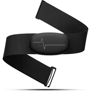 Heart Rate Monitor Chest Strap, Bluetooth ANT+ 400H Battery HRM Sensor for Strava/Wahoo/Polar/Peloton/DDP Yoga