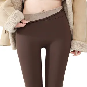 Shark Pants Winter Fleece Lined Extra Thick Extended Tall Warm Leggings Yoga Thermal Pants Cold-Proof