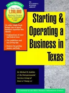 USED-Starting and Operating a Business in Texas by Michael D. Jenkins (Paperback)