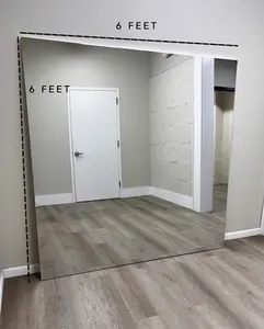 6'x6' LiteMirror Shatterproof Mirror Lightweight Decor