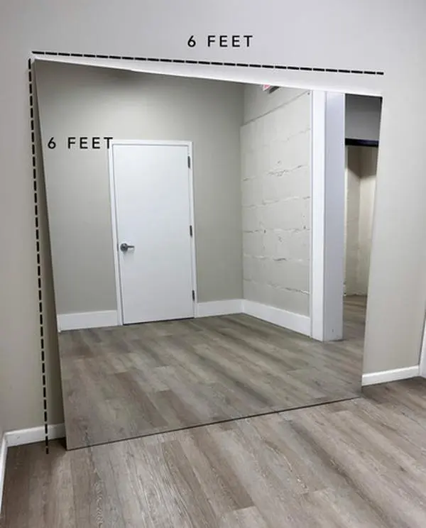 6'x6' LiteMirror Shatterproof Mirror Lightweight Decor