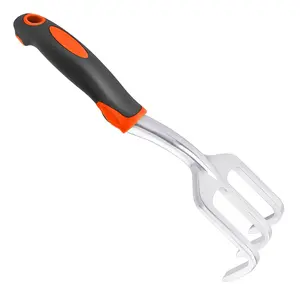 Hand Rake Garden Tool, Heavy Duty Hand Cultivators for Gardening, Small Garden Claw Tool Garden Hand Rake with Ergonomic Handle, Weed Rake Cultivator Tool for Cultivating, Loosening, Weeding