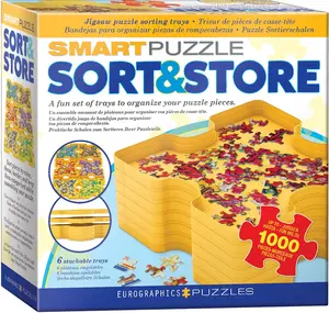 SmartPuzzle Sort & Store 6-Piece Jigsaw Puzzle Tray Set SmartPuzzle Sort & Store 6-Piece Jigsaw Puzzle Tray Set