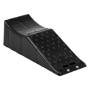 single pack Car Service Ramp,  , 20000 lbs/10 ton Loading Capacity, 5.5" Lift Car Ramp, Low Profile Plastic Tire Ramp, Heavy Duty Truck Ramp for Oil Changes Wheels, Lift Vehicle Maintenance