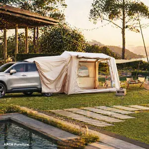 ARCH Inflatable Camping Tent - Spacious Tailgate Glamping Tent, Easy Setup, Waterproof Oxford Fabric, All-Season, Camping Essential Gear for 4/6/8 Adults