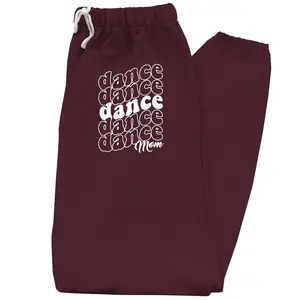 Repeated Text Dance Mom - Unisex Fleece Sweatpants