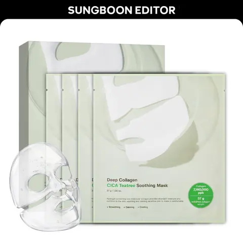 [Sungboon] Cica Overnight Mask (4ea) | Hydro-gel K-beauty Essential Sleeping Mask,Firming, Pore Tightening, Glass Skin, Elasticity, Korean Skincare, TikTok Exclusive Bundle