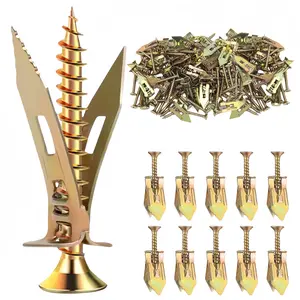 Drywall Self Drilling Anchors with Screws, Hollow-wall Anchors Kit, Wall Anchor for Hanging Photo, Home Organizer, Home Accessories, Hardware, Mechanic Tools