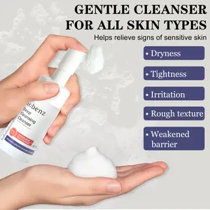 Gentle Cleanser – Niacinamide + Hyaluronic Acid | Balances, Hydrates & Calms Skin | All-in-One Wash with Scrubber***SINPIN Aobenz
