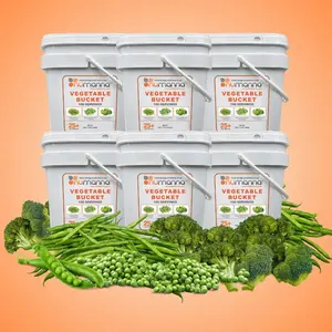 NuManna Mega Vegetable Pack – Emergency Freeze-Dried Vegetables | 6 Buckets (New)
