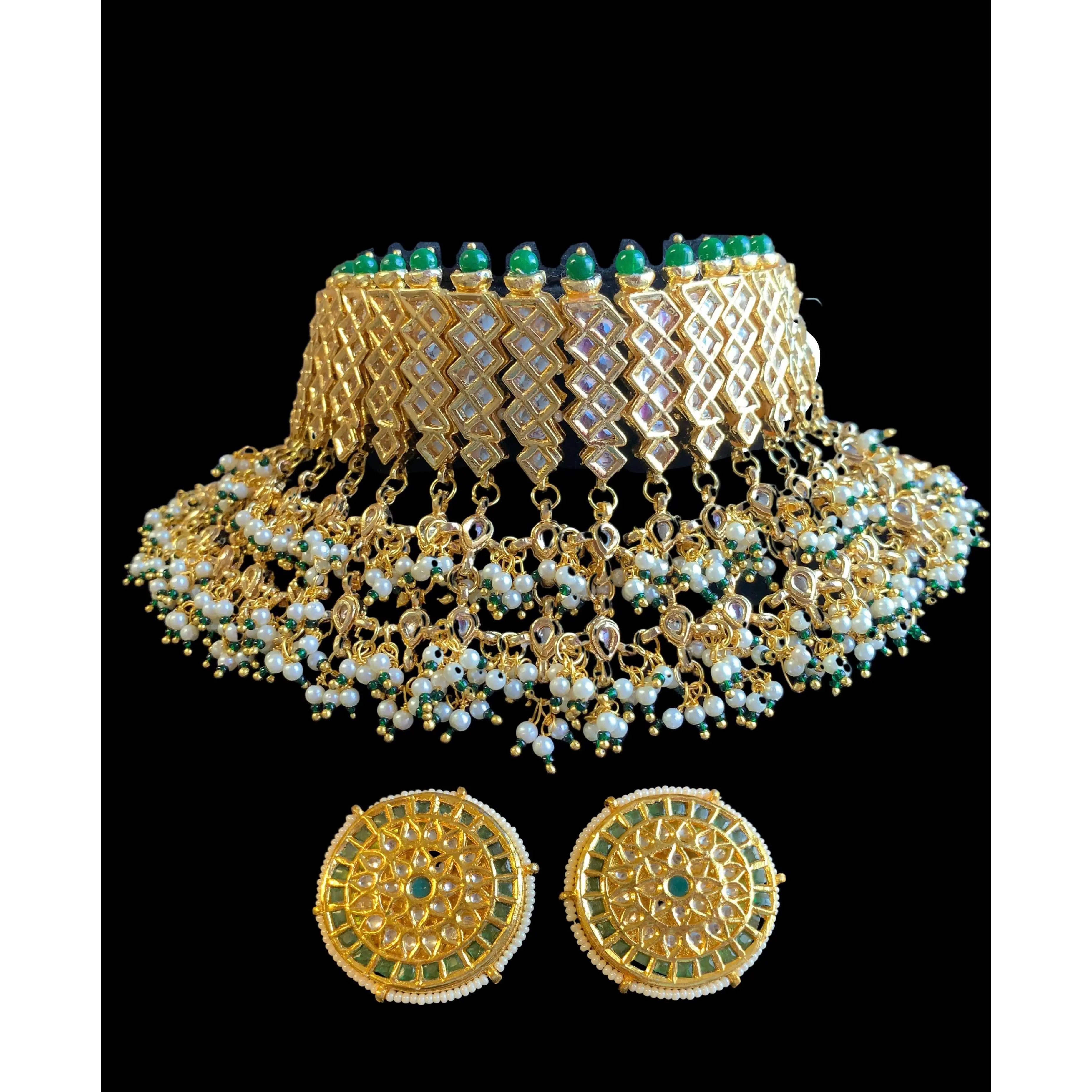 C79 Kangana kundan choker with earrings ( READY TO SHIP )