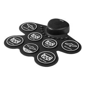 Electric Drum Set 7-Pad with Headphone Jack Pedals Speaker for Beginners & Kids