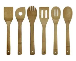 6-Piece Bamboo Cooking Utensil Set