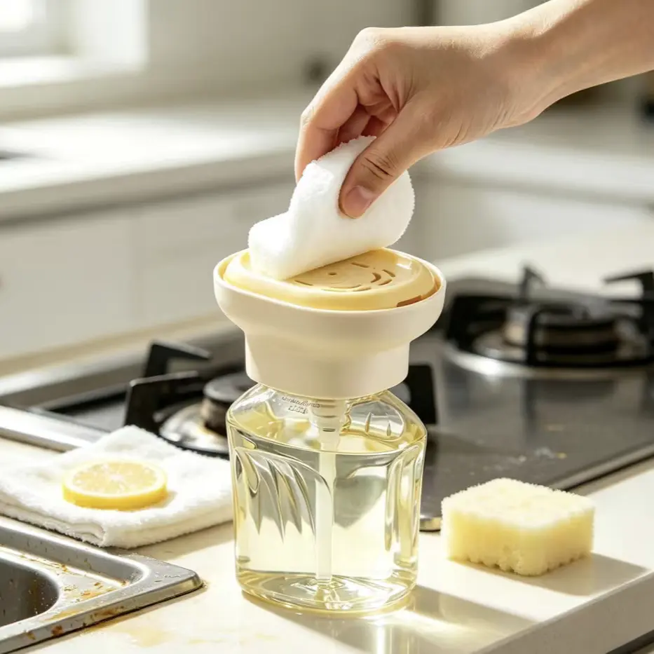 1pc Quick-Drain Kitchen Soap Dispenser Tray, All-in-One Sink Storage Station for Dish Sponge, Small Space Friendly for Home RV Dorm-2