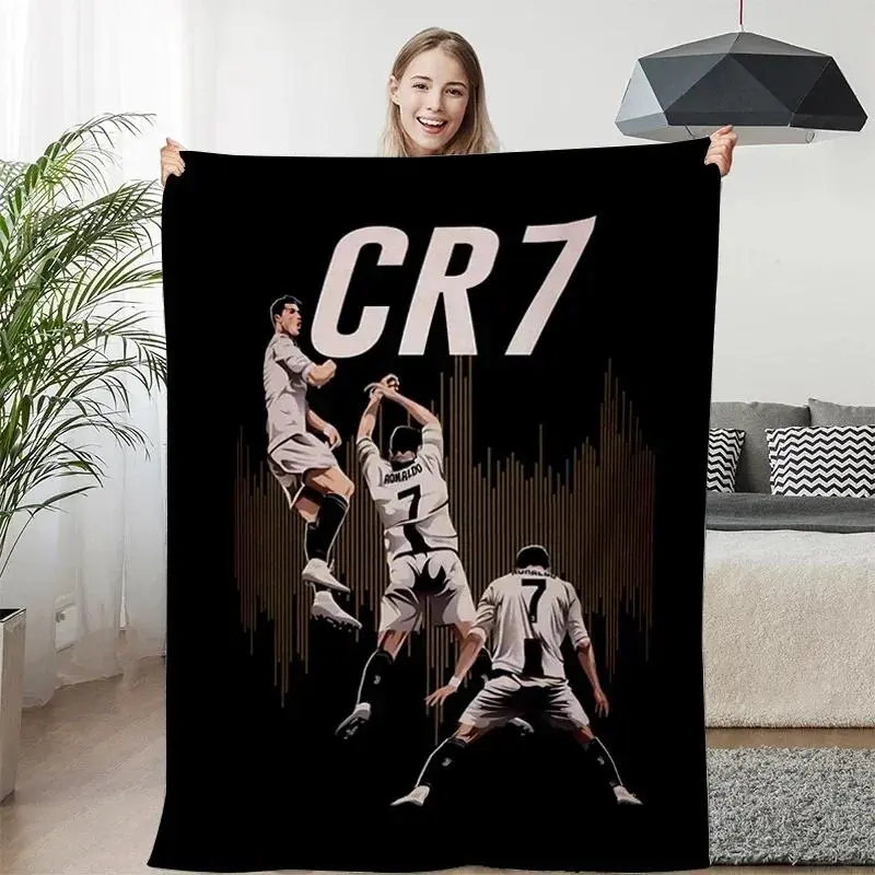 Fluffy Microfiber Fleece Soft Cozy Blanket - Winter Warm Cristiano Ronaldo C-Print King Size Bedding Throw for Sofa, Bed, Contemporary Design summerwins,summerwins